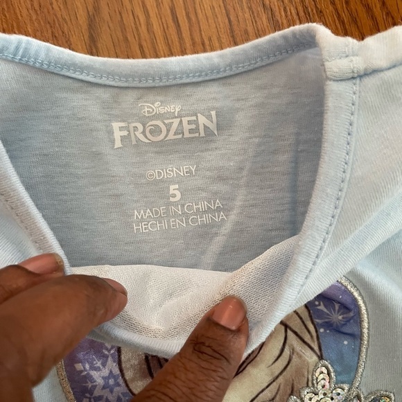 🎈🎈🎈Disney Frozen Blue Princess Dress Size 5 - Picture 4 of 8